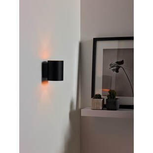 Kinkiet Lucide Xera Round czarny - Minimalizm i elegancja