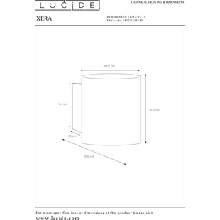 Kinkiet Xera Round biały Lucide | Minimalistyczny design