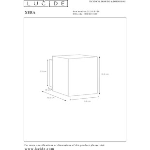 Kinkiet Lucide Xera Square: Minimalizm i Elegancja | Sklep z Lampami