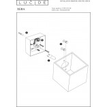 Kinkiet Lucide Xera Square: Minimalizm i Elegancja | Sklep z Lampami