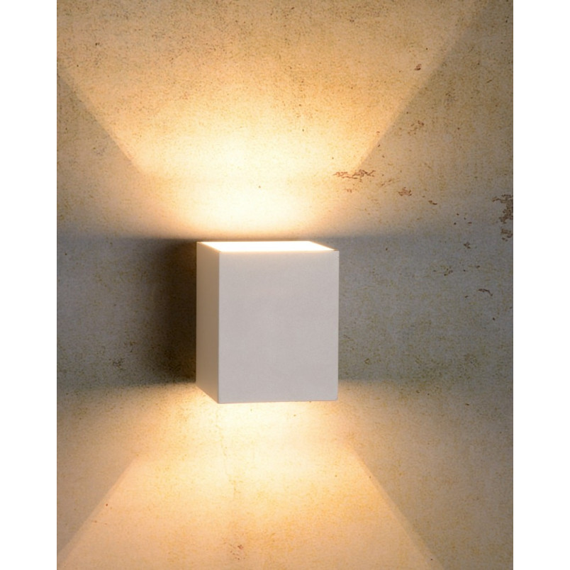 Kinkiet minimalistyczny Xera Square biały Lucide | Sklep z lampami