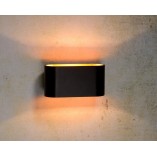 Kinkiet minimalistyczny Xera czarno-złoty Lucide | Sklep z lampami