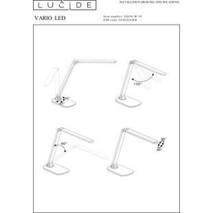 Lampa biurkowa LED Vario - Minimalistyczny design Lucide