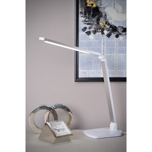 Lampa biurkowa LED Vario biała Lucide | Minimalistyczny design