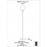 Lampa podłogowa Minna - Szklana Kula | Markslojd