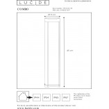 Słupek ogrodowy Combo LED 45cm Czarny | Lucide