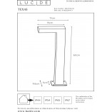 Słupek Ogrodowy Texas LED | Lucide - 60cm, Czarny