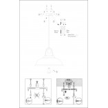 Lampa Wisząca Industrialna Markit | Szara Lucide - Kup Teraz!