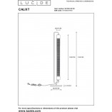 Lampa podłogowa loft Calixt czarna | Lucide - Kup teraz!
