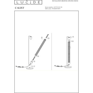 Lampa podłogowa loft Calixt czarna | Lucide - Kup teraz!