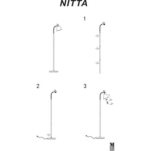 Lampa podłogowa regulowana Nitta Markslojd - Srebrna | Kup online
