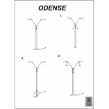 Lampa podłogowa Odense - Markslojd | Srebrna, Retro