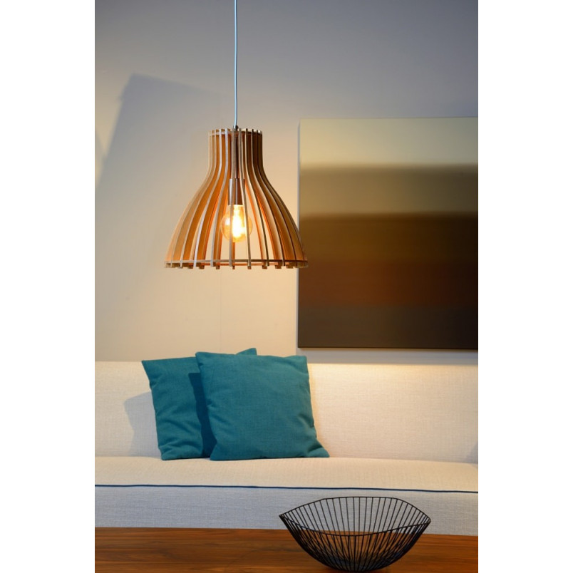 Lampa wisząca drewniana Bounde | Lucide - Skandynawski design