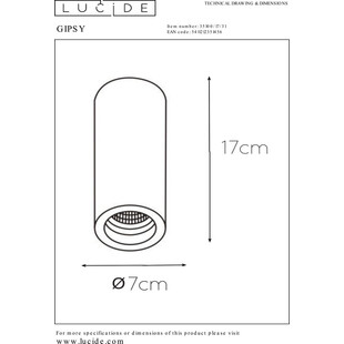 Lampa Spot Gipsowa Lucide Gipsy Round - Nowoczesny Design