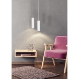Lampa wisząca tuba Gipsy biała | Lucide - Sklep z lampami