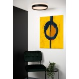 Plafon LED Nuria Czarny | Nowoczesne Lampy Lucide