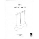 Lampa wisząca Sky Straight czarna | Markslojd - Oświetlenie