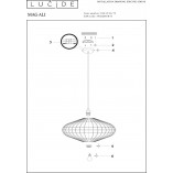 Lampa wisząca rattanowa boho Magali | Lucide - Odkryj naturalny styl
