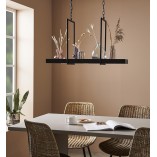 Lampa Wisząca Loft Czarna Markslojd z Półką LED 80cm | Kup Teraz