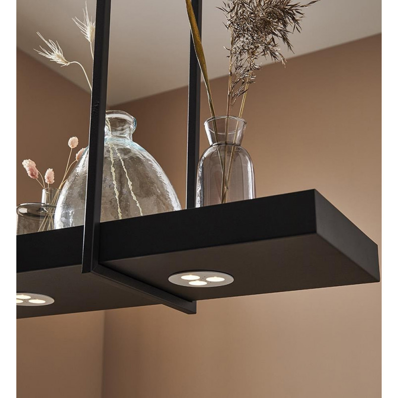 Lampa Wisząca Loft Czarna Markslojd z Półką LED 80cm | Kup Teraz