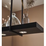 Lampa Wisząca Loft Czarna Markslojd z Półką LED 80cm | Kup Teraz