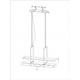 Lampa Wisząca Loft Czarna Markslojd z Półką LED 80cm | Kup Teraz