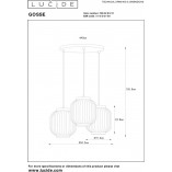 Lampa Wisząca Gosse | Biało-Mosiężna, 3xE27 | Lucide