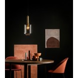 Lampa wisząca Joanet Lucide | Szkło dymione, E27 | Kup online