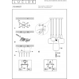 Lampa Wisząca Szklana 5-Punktowa Joanet | Lucide