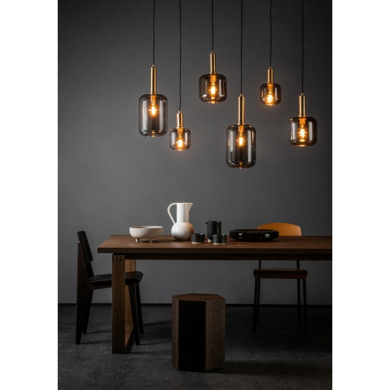 Lampa wisząca Joanet - 6 punktów, szkło dymione | Lucide