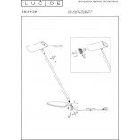 Lampa biurkowa Hester biała Lucide | Minimalistyczny design