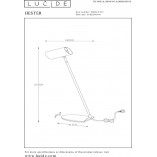 Lampa biurkowa Hester biała Lucide | Minimalistyczny design