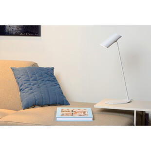 Lampa biurkowa Hester biała Lucide | Minimalistyczny design