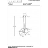Lampa wisząca Fabian czarna - Loftowa klatka Lucide | Kup teraz!