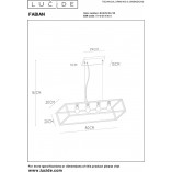 Lampa Wisząca Fabian IV Czarna - Loftowa Klatka | Lucide
