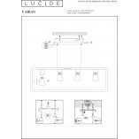 Lampa Wisząca Fabian IV Czarna - Loftowa Klatka | Lucide
