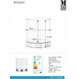 Lampa stołowa szklana Bouquet Markslojd | Elegancki design