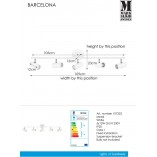 Lampa sufitowa Barcelona V biała - Markslojd | Reflektory