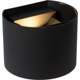 Kinkiet łazienkowy Axi Round LED czarny | Lucide