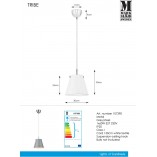 Lampa wisząca nowoczesna Tribe szara | Markslojd - Kup online