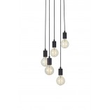 Lampa wisząca Sky V Markslojd | Industrialna, 5 punktów, Czarna