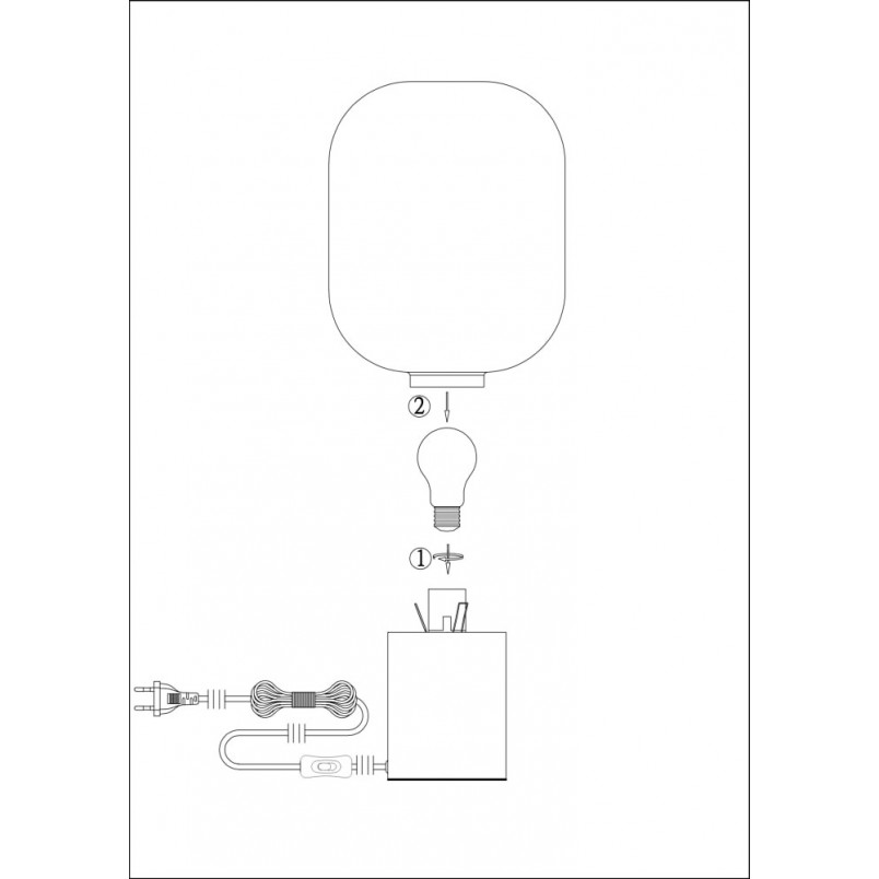 Lampa stołowa Brooklyn - szklana, dymiona, Markslojd | Kup teraz