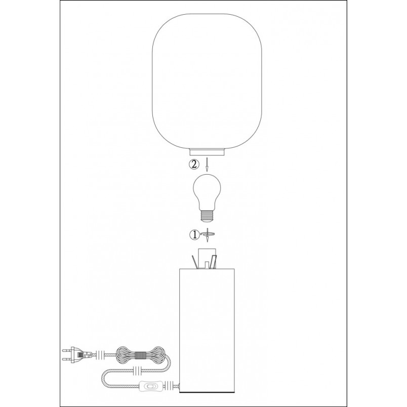 Lampa stołowa Brooklyn - szkło dymione, Markslojd | Kup teraz!