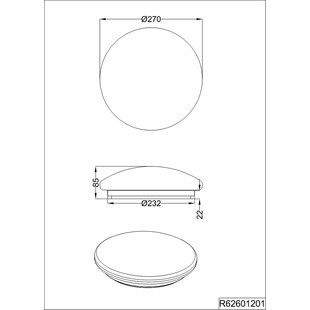 Plafon okrągły LED biały Reality Putz II 27cm - Odkryj Nowoczesne Oświetlenie!