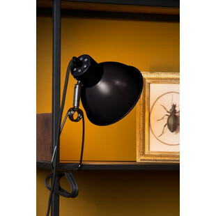 Lampa biurkowa Moys - czarna, klips - Lucide | Sklep