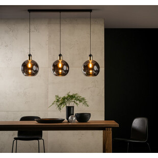 Lampa wisząca Julius Lucide - 3 szkła dymione | Sklep z lampami