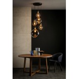 Lampa wisząca Julius V - Lucide | Szkło dymione, 5 kloszy
