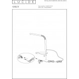 Lampa biurkowa LED Gilli czarna | Lucide - Nowoczesne oświetlenie