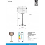 Lampa stołowa szklana Sober mosiądz | Markslojd - Kup teraz!