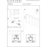 Lampa wisząca LED Tubule czarna Lucide | Minimalistyczny design